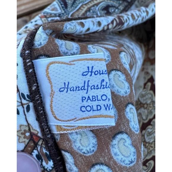 Vintage House of Lee Patterned Wrap Skirt Size Small Women’s Brown - Picture 4 of 7